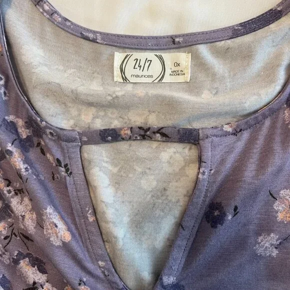 Maurices Floral Dress Mini Size 0X - Picture 7 of 12